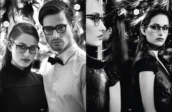 Brillenmake up and hairstyling made for Eyewear magazine