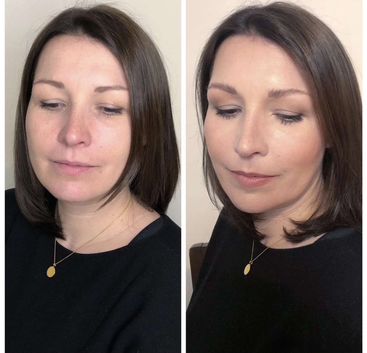 Make-up-Beratung Düsseldorf Vorher-nachhher-Foto